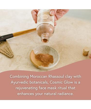 Moon Bath Cosmic Glow Face Mask | Ayurvedic Herbal & Clay Mask for Radiance Inflammation Relief & Skin Brightening | Organic Beauty 4 fl oz - Buy Online on GoSupps.com