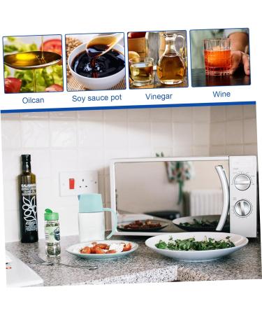 ABOOFAN 2pcs Condiment Bottles Non Drip Oil Glass Vinegar Cruet Sugar Jar Salad Dressing Dispenser Soy Sauce Container Glass Jar Olive Stainless Steel Household Vinegar Bottle - Buy Online on GoSupps.com