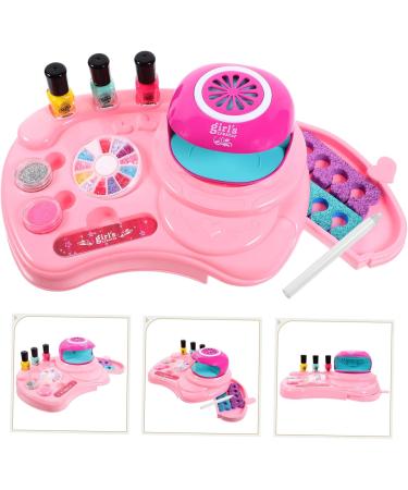 FRCOLOR 1 Set Nail Art Set Toy Kids Nail Polish Kids Playsets Nail Art Decoration Toys for Little Girls Nail Dryer Nail Decorations for Nail Art Child Pink Plastic Decorate Manicure - Buy Online on GoSupps.com