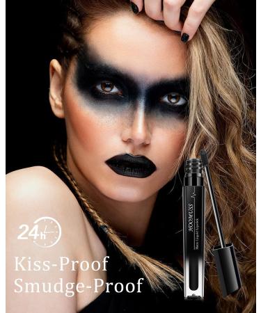 HOOMUSS Black Lipstick - Long Lasting Smudge Proof Matte Lipstick for Halloween | Waterproof Gothic Lip Makeup - Vegan & Cruelty Free (Black Swan) - Buy Online on GoSupps.com