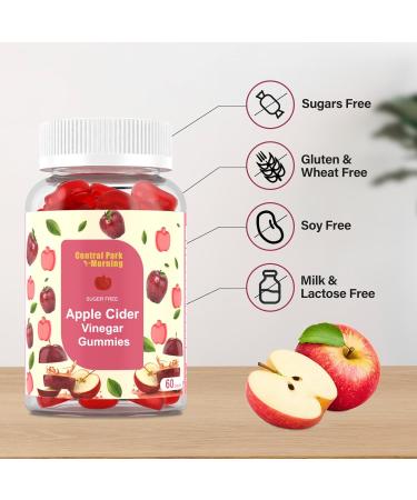 Shop Apple Cider Vinegar Gummies 1000mg Sugar-Free & Non-GMO Detox Supplement - 60 Count - Buy Online on GoSupps.com