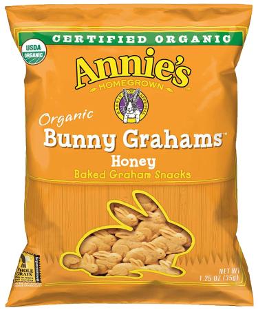 Annie's Organic Honey Bunny Grahams Snack Pack (20 Count) with By The Cup Stickers - Buy Online on GoSupps.com