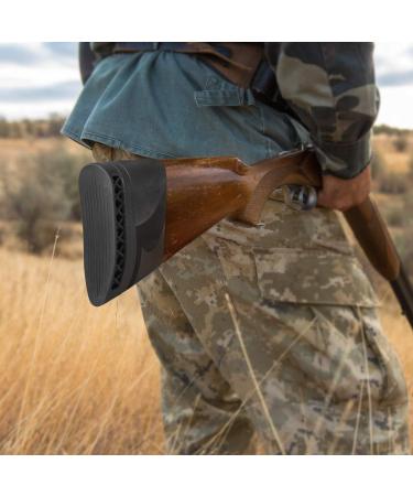 GUGULUZA Rifle Stock Extension Rubber Butt Cap - Recoil Absorber Pad for Hunting & Shooting | Black/Brown - Buy Online on GoSupps.com
