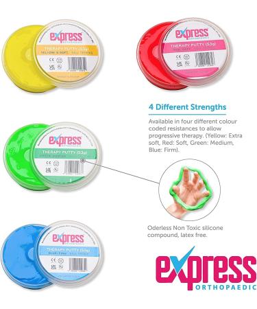 Express Orthopaedic Hand Therapy Putty - Medically Approved Resistance Squeeze Putty for Rehabilitation (Blue Firm) - Buy Online on GoSupps.com