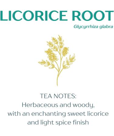 Organic Licorice Root 200g Tea Cut Loose Herbal Tea Caffeine-Free Glycyrrhiza Glabra Egyptian Liquorice Dried Bulk | DRAGONFLY HERBS 200 grams - Buy Online on GoSupps.com