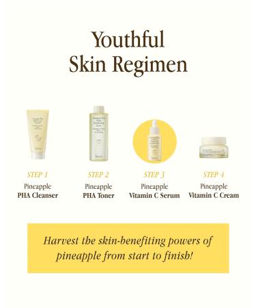 Farm Rx Pineapple Plus Vitamin C Ampoule Serum (1fl oz) - Korean skincare vegan serum infused with 9% pure Vitamin C and pineapple extract to even hydrate skin tone  - Buy Online on GoSupps.com