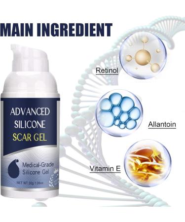 Silicone Scar Gel Anti Scar Cream Scar Elimination Scar Repair Gel Advanced Scar Remover For Caesarean Sections Stretch Marks Burns - Buy Online on GoSupps.com