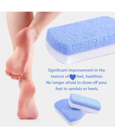 Foot Pumice Stone Foot Scrubber Pedicure Exfoliator Tool Double Sided Pedicure Stone Hard Dry and Dead Skin Callus Remover Foot Scrubber for Foot Care Spa Pack of 2 - Buy Online on GoSupps.com