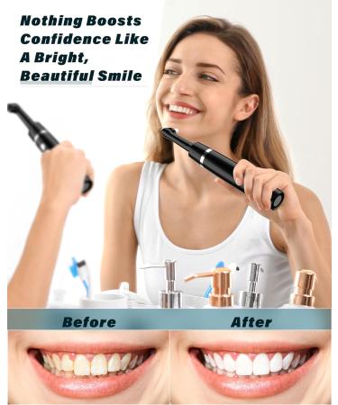 Tooth Whitening Set - Stim-U-Dent Bleaching Kit with 5 Modes 5 Heads & 3 Polishing Pastes for Superior Teeth Cleaning & Whitening - Buy Online on GoSupps.com