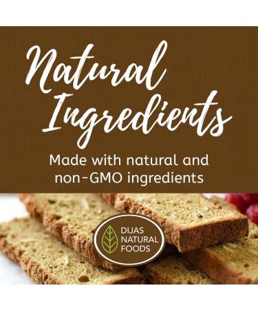 Buy DIJAS Natural Foods Cranberry Orange Biscotti | Fat-Free All-Natural Low-Calorie Snack - 5 oz - Buy Online on GoSupps.com
