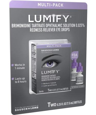 Lumify Eye Drops 7.5mL - Pack of 2 | Fast-Acting Redness Relief - Buy Online on GoSupps.com