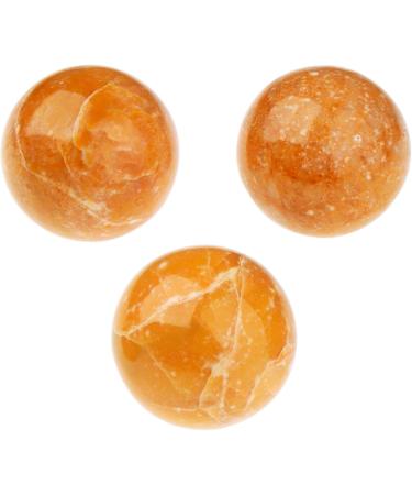 NKlaus Natural Marble Yellow Ball 30mm - Gemstone Sphere for Energy Balance & Meditation Decoration - Buy Online on GoSupps.com