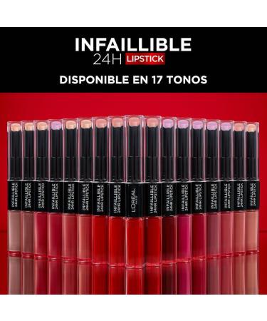 L'Or al Paris Infaillible 2-Step 806 Infinite Intimacy Lipstick | 24-Hour Full Lips & Moisturizing Lip Care | 5.7g - Buy Online Internationally - Buy Online on GoSupps.com