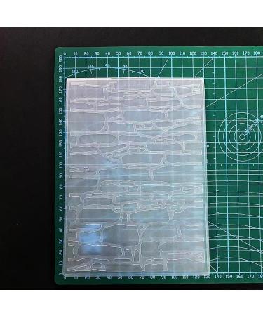 3D Textured Wall Brick Embossing Folder - DIY Craft Decoration Template Mold by WooYangFun - Buy Online on GoSupps.com