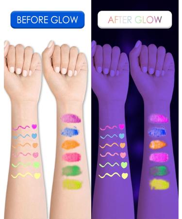  Lestpola Mascara & Eyeliner Green UV Neon Waterproof Volume and Long Eyeliner Liquid Colorful UV Activated Makeup Long Lasting Fluorescent Festival Accessory for Party Halloween Carnival - Buy Online on GoSupps.com