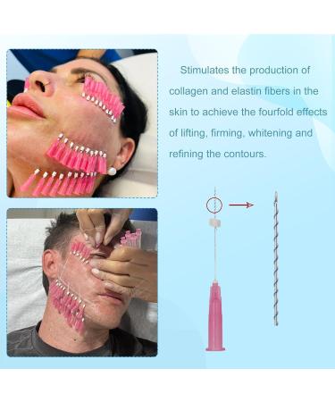 Minovd PDO Thread for Facelift | PDO Screw Thread 27G 60mm | V-Lift - 40pcs for Optimal Skin Tightening - Buy Online on GoSupps.com