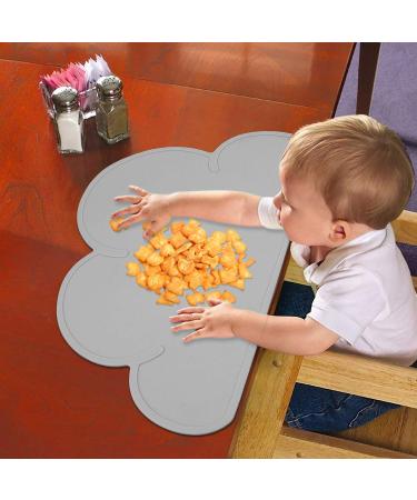 HONGXIN-SHOP Kids Non-Slip Silicone Cloud Placemat - Easy Clean Multi-Purpose Tableware for Baby, Grey - Buy Online on GoSupps.com