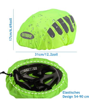 NVTRSD Bicycle Helmet Rain Protection | Windproof Breathable & Waterproof Helmet Cover | Reflective Rain Hood for All Helmets - Buy Online on GoSupps.com