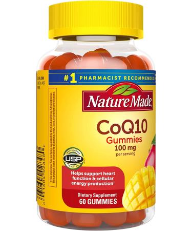Nature Made CoQ10 100mg Gummies 60 Count - Heart Health & Energy Support - Buy Online on GoSupps.com