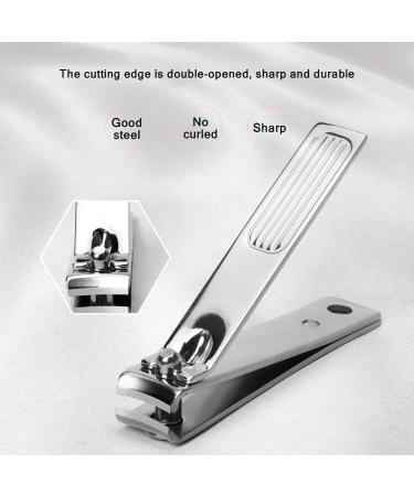 Jiuke Professional 9-Piece Stainless Steel Nail Care Manicure Set for Women - Nail Clippers, File, Grooming Kit in Pink Travel Case - Buy Online on GoSupps.com