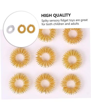 Frcolor 10-Piece Finger Massage Ring Set | Voltage Reducer & Acupressure Tools | Mini Stainless Steel Massage Devices for Pain Relief - Buy Online on GoSupps.com