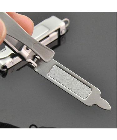 OUSIKA Nail Clippers 5 in 1 Stainless Steel Ultra-Thin Foldable Hand Toe Nail Clippers Cutter Trimmer Manicure Scissors with Free Nail File with Ring Nails - Buy Online on GoSupps.com