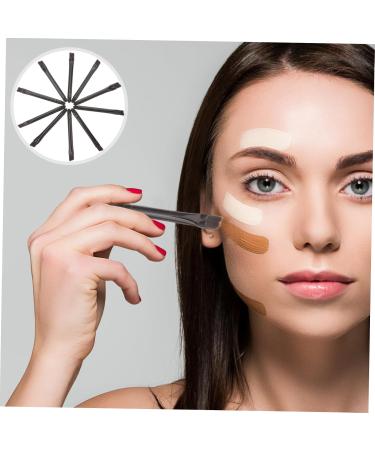 NOLITOY 30 Pcs Eye Shadow Brush Cosmetic Eye Makeup Eyebrow Brush Applicator Sponge Nylon Black 5.8X0.7X0.5CMx3pcs Blackx3pcs - Buy Online on GoSupps.com