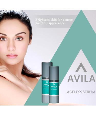 Avila Skincare Ageless Serum- Best Selling Serum Formula To Boost Collagen and Elastin Deeply Hydrate Skin and Diminish Fine Lines and Wrinkles - Improved Formula - Buy Online on GoSupps.com