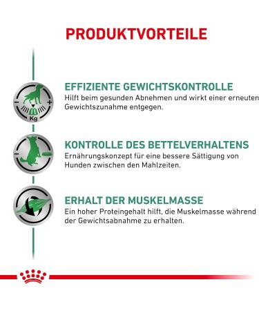 ROYAL CANIN Veterinary Satiety Weight Management | 12 x 410 g | Complete dietetic food for adult dogs | Can contribute to the reduction of excess weight | High protein content - Buy Online on GoSupps.com