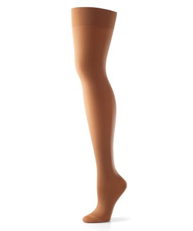 Activa Class 2 Thigh Compression Support Stockings 18-24mmHg - Honey - Large - Closed Toe