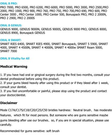 Qlebao 16 Pack Replacement Brushes Compatible with Oral-B Electric Toothbrushes - Precision & Sensitive Series - Buy Online on GoSupps.com