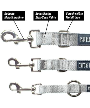 Buy Kuri Pai 3m Dog Leash for Medium Dogs - Comfortable Sustainable Bamboo Design | Gray | 280cm x 2.0cm - Buy Online on GoSupps.com