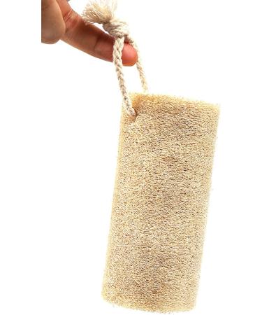 Natural Loofah Body Scrubber for Radiant Skin Care - Eco-Friendly Exfoliating Sponge - Khaki - Buy Online on GoSupps.com