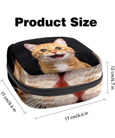 Shop Stylish Storage Bags for Women's Bandages & Menstrual Cups | Funny Cat Design for Teens & Women - Buy Online on GoSupps.com