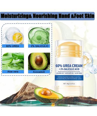  tysumeoy Pack of 2 moisturizing and anti-crack foot creams with 60% urea moisturizing and anti-crack relieves extreme dryness and cracks on hands and feet - Buy Online on GoSupps.com
