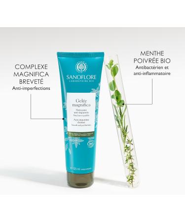 Sanoflore Magnifica Organic Anti-Blemish Cleanser 120ml - Buy Online on GoSupps.com
