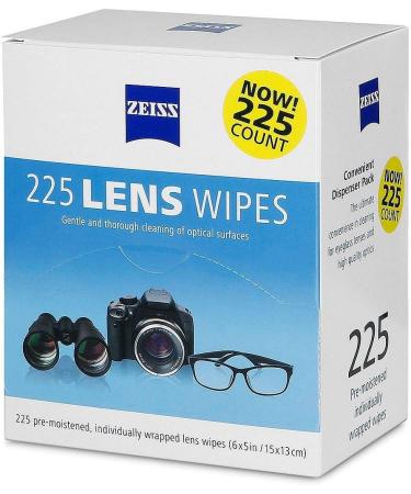 Zeiss Pre-moistened Lens Cleaning Wipes Convenient Dispenser Pack | Gentle and Thorough Cleaning of Valuable Optical Surfaces | Perfect to Preserve Integrity of Optics | 225 Count - Buy Online on GoSupps.com