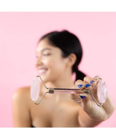 Buy Skin Gym 2D Texturized Facial Roller - Anti-Aging Fine Lines & Wrinkles Massager - Rose Beauty Tool for Youthful Skin - Buy Online on GoSupps.com