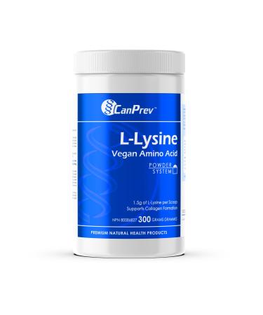 CanPrev L-Lysine Vegan Amino Acid | 300g Powder l Boost Daily Nutrition & Energy Production l 1.5g of L-Lysine per Scoop l Supports Collagen Formation