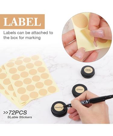 Veuwolm Aluminum Travel Cream Can (30 pcs) with Stickers - 15ml Screw Cap for Lip Balm & Cosmetics - Buy Online on GoSupps.com