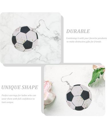 6 Pairs football earrings Leather Sports Earrings jewelry for women earrings statement earrings for women leather earrings for women Leather volleyball Earrings Miss baseball fan - Buy Online on GoSupps.com