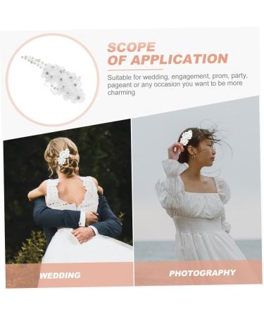 Beaupretty Wedding Headpiece wedding Headwear hair combs for women flower hair wedding Vintage Hair Side Combs Wedding Rhinestone Pearls Hair white two colors Mother Bridal Hair Side Comb - Buy Online on GoSupps.com
