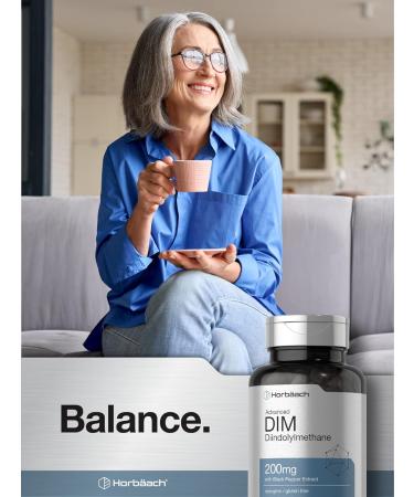 Horb ach DIM Supplement for Women and Men | 200mg | 200 Capsules | Advanced Diindolylmethane | with Black Pepper Extract | Non-GMO Gluten Free - Buy Online on GoSupps.com