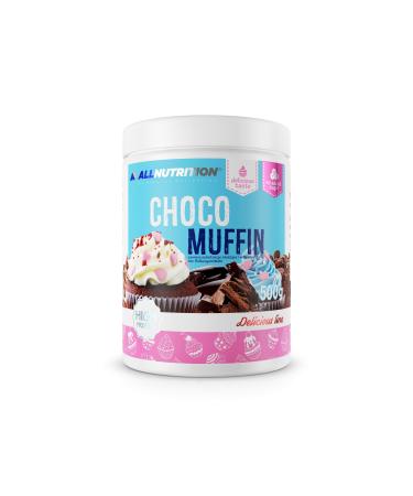 ALLNUTRITION Delicious Line Chocolate Muffin Ready Mix - Cupcake Mix - No Added Sugar Low in Calories High in Protein Healthy Protein Cupcakes - 500g