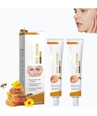 XWGX6921 2 pieces bee venom antiwrinkle cream 20 g bee cream for tight skin gentle hydration hydrates and brightens the skin antiwrinkle moisturizer for face and neck - Buy Online on GoSupps.com