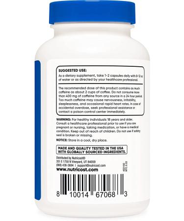 Nutricost Guarana 1000mg - 150 Vegetarian Capsules | Herbal Brazilian Caffeine Energizer Supplement - Buy Online on GoSupps.com