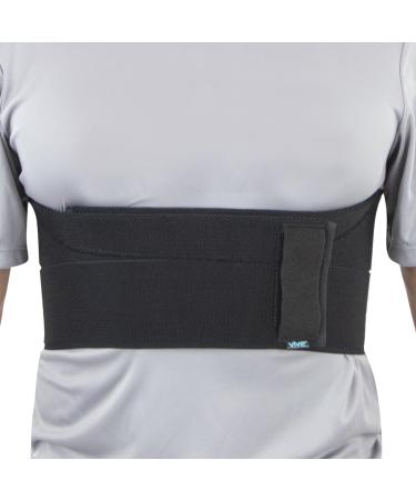 Vive Broken Rib Brace for Women Men - Rib Cage Support Belt for Fractured Cracked Broken or Bruised Ribs - Post Surgery Compression Garment Wrap - Diastasis Recti Belly Band Large
