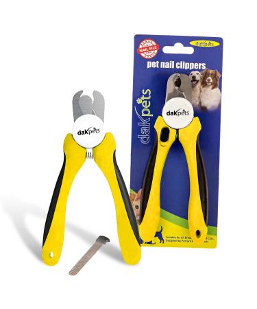 Dakpets Professional Grade Dog Nail Clipper with Protective Guard Safety Lock and Free Nail File - Suitable for Medium and Large Breed Yellow Medium - Large yellow - Buy Online on GoSupps.com