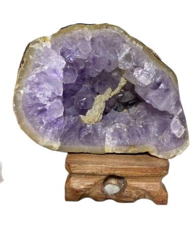 Amethyst Rough Stone Amethyst Natural Stone Crystal Minerals Specimen Geode Ornaments for Home Decoration Room+Stand JIZTGEDM - Buy Online on GoSupps.com