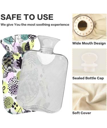 Hot Water Bottle with Turtle Shell Cover | 2L Pain Relief & Hand Warmer Ideal for Comfort & Relaxation - Buy Online on GoSupps.com
